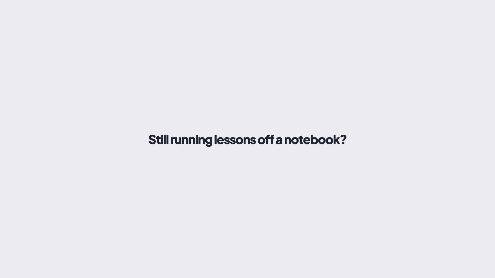 Lesson Diary product demo preview